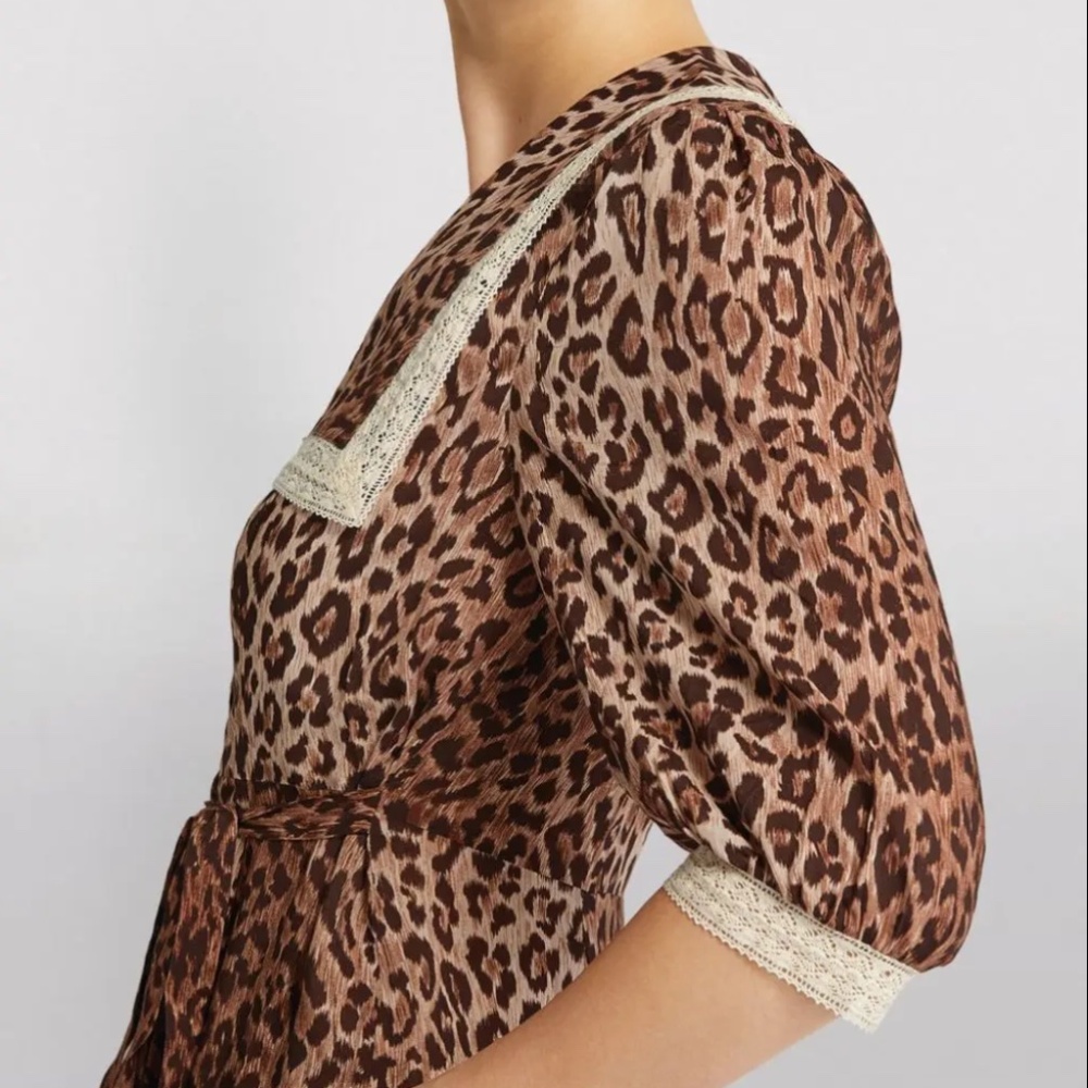 RIXO | Ellen Leopard Print Dress, Size XS - Picture 4 of 15